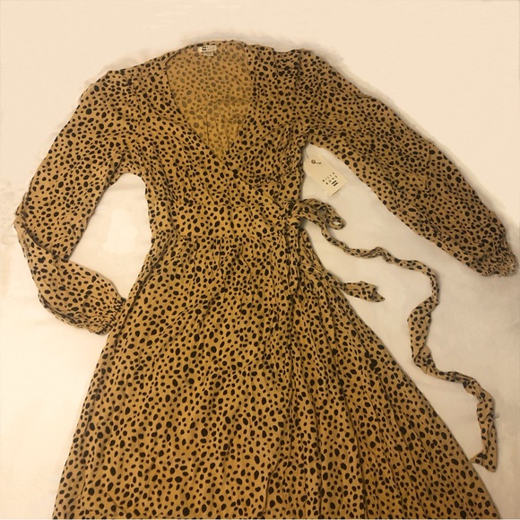 🖤🍂BILLABONG ANIMAL PRINT WRAP DRESS🍂🖤 - Picture 11 of 13